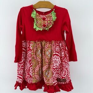 Millie Jay Red and Green Girls Christmas Holiday Dress